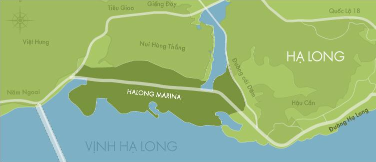 Vị trí dự án Hạ Long Marina 