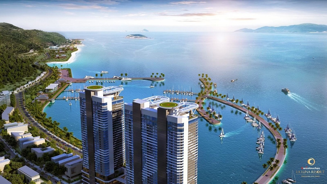 Phối cảnh toàn dự án Condotel La Luna Resort Nha Trang